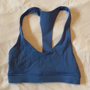 Lululemon racerback light blue sports bra size 2